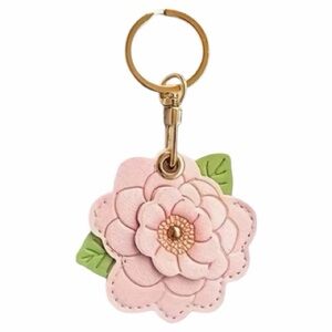 Pink Floral Air Tag Protective Holder Keychain/Bag Charm New